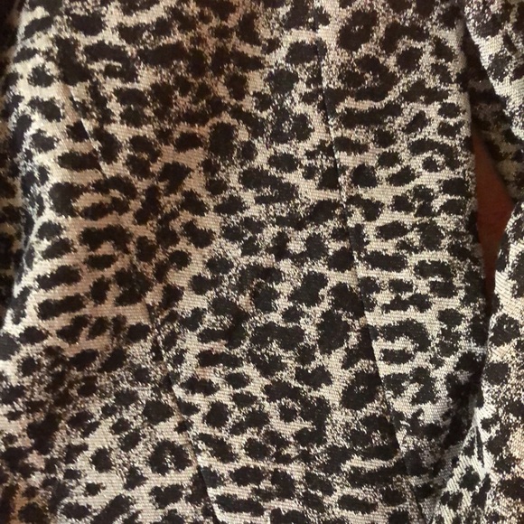 Banana Republic Metallic Leopard Long & Lean Blazer - Picture 4 of 6